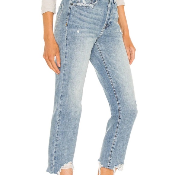 PISTOLA Charlie High Rise Straight in Blue Skies - Picture 5 of 14